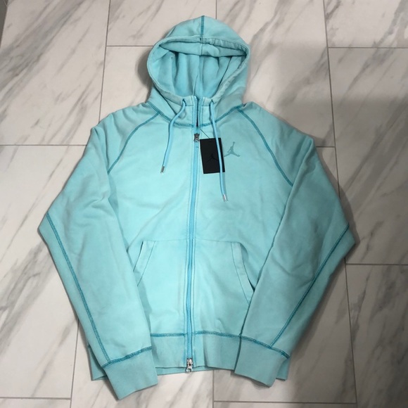 light blue jordan hoodie